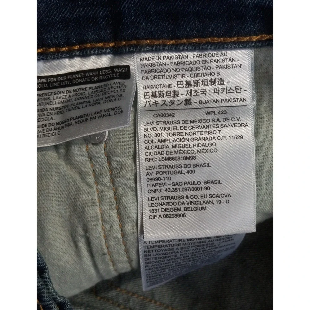 Levis 511 Slim Fit Jeans Mens 38x30‎ Medium Wash Blue Denim 04511-1163
